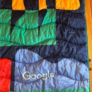Google Multicolor Quilted Blanket